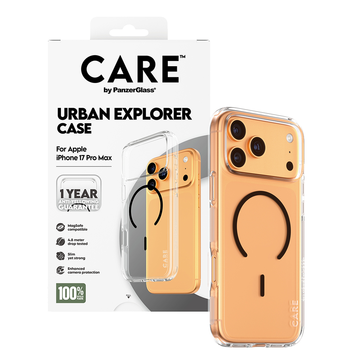 Διάφανη Θήκη CARE by Panzerglass Urban Explorer με Black MagSafe για iPhone 17 Pro Max - 4