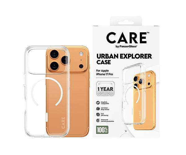 Διάφανη Θήκη CARE by Panzerglass Urban Explorer με White MagSafe για iPhone 17 Pro