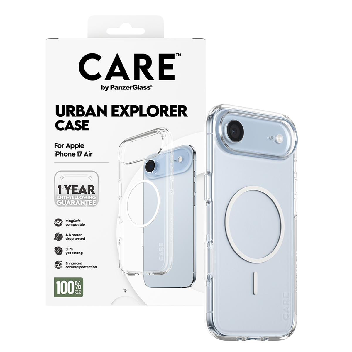 Διάφανη Θήκη CARE by Panzerglass Urban Explorer με White MagSafe για iPhone Air - 4