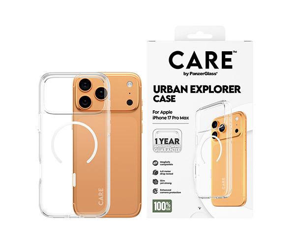 Διάφανη Θήκη CARE by Panzerglass Urban Explorer με White MagSafe για iPhone 17 Pro Max