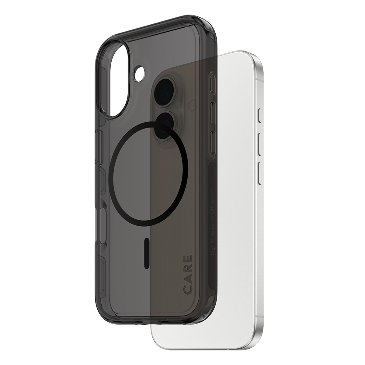 Διάφανη Θήκη CARE by Panzerglass Smokey με Black MagSafe για iPhone 17 - 2