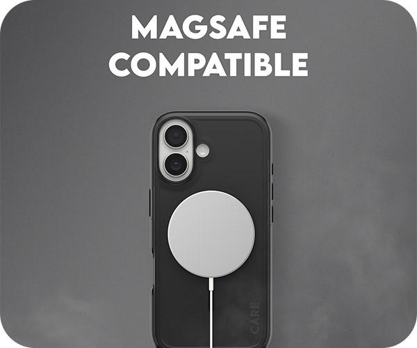 Διάφανη Θήκη CARE by Panzerglass Smokey με Black MagSafe για iPhone 17