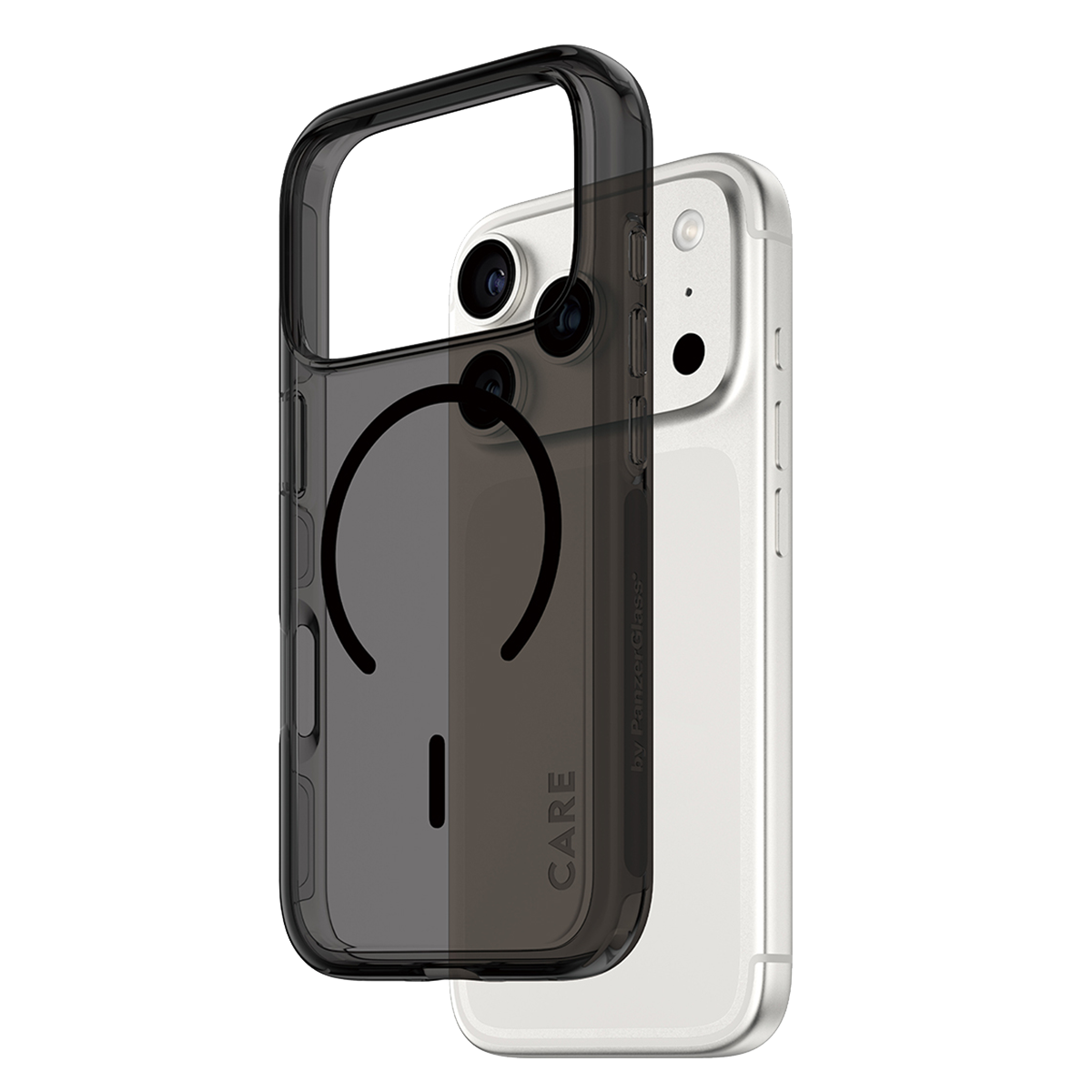 Διάφανη Θήκη CARE by Panzerglass Smokey με Black MagSafe για iPhone 17 Pro - 2