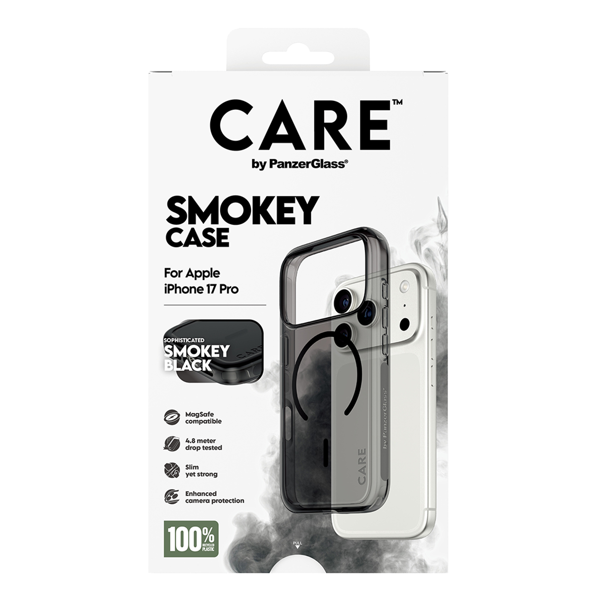 Διάφανη Θήκη CARE by Panzerglass Smokey με Black MagSafe για iPhone 17 Pro - 6