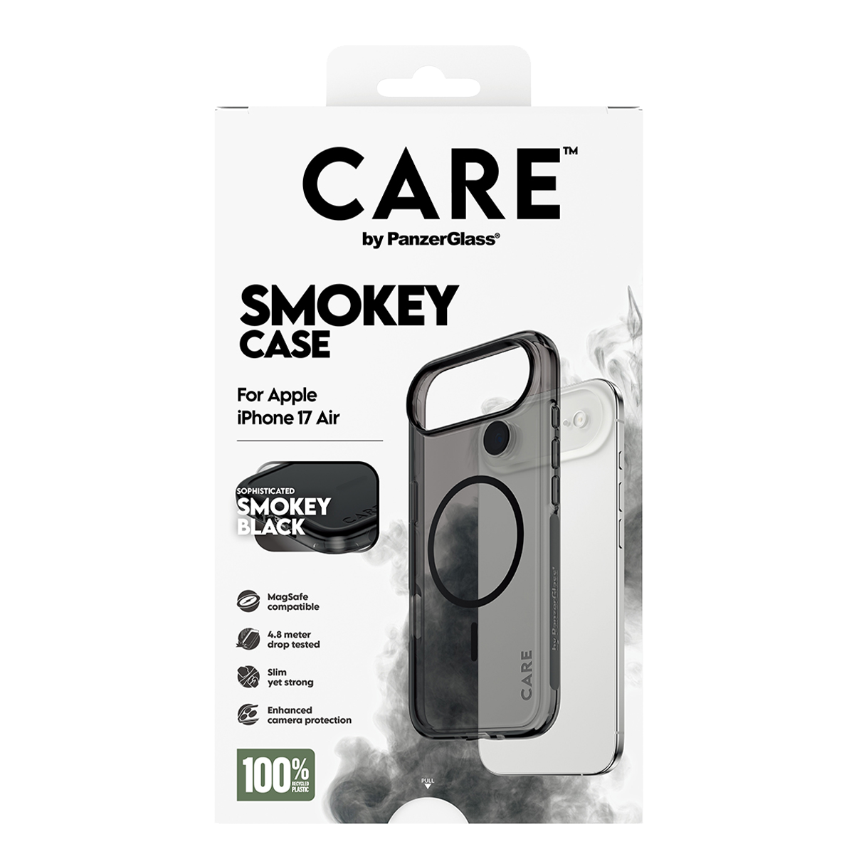 Διάφανη Θήκη CARE by Panzerglass Smokey με Black MagSafe για iPhone 17 Air - 5