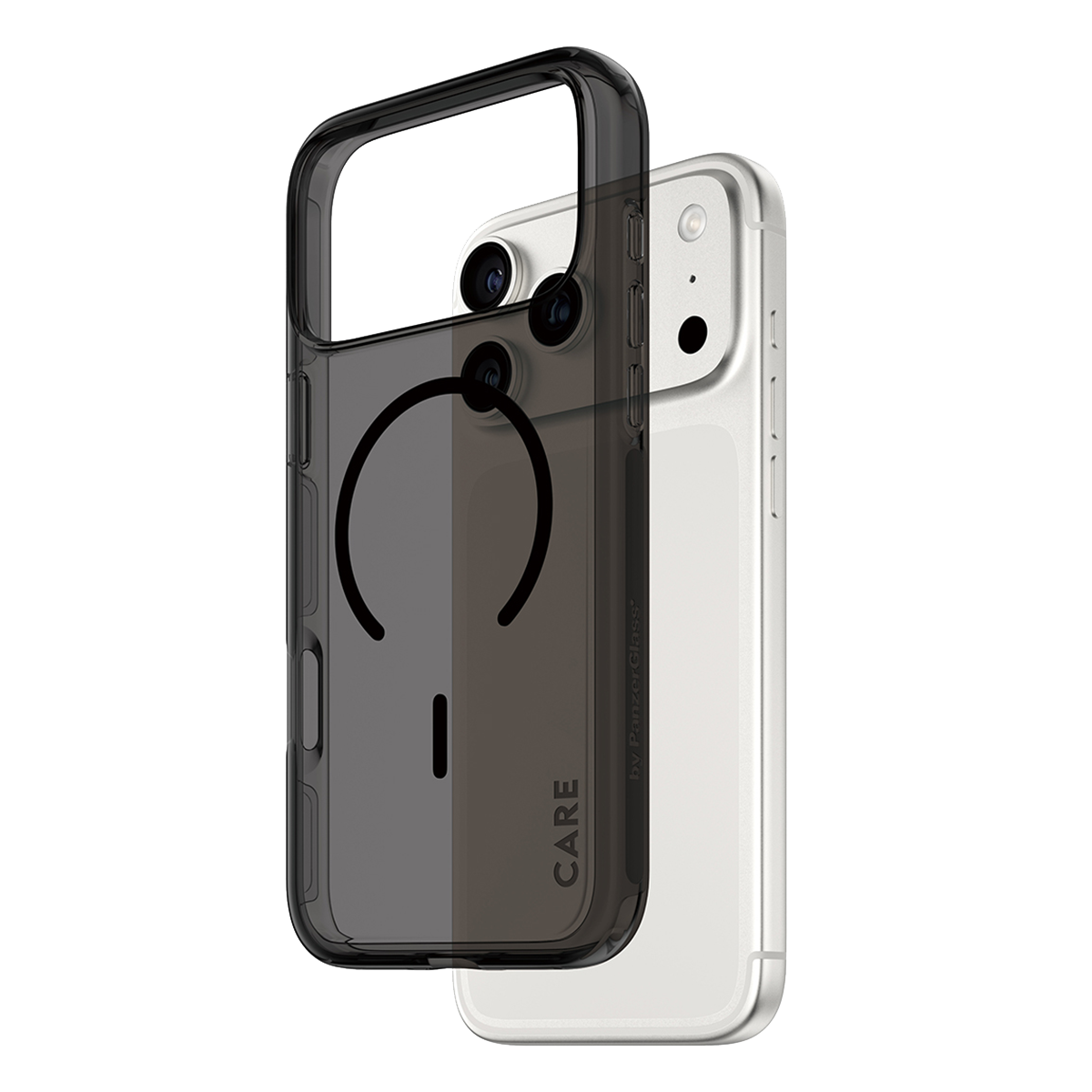 Διάφανη Θήκη CARE by Panzerglass Smokey με Black MagSafe για iPhone 17 Pro Max - 2