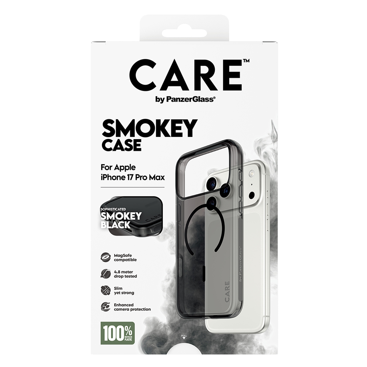 Διάφανη Θήκη CARE by Panzerglass Smokey με Black MagSafe για iPhone 17 Pro Max - 6