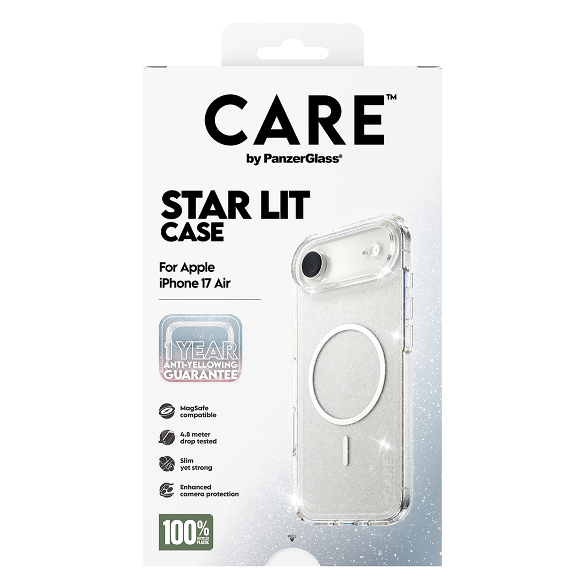 Διάφανη Θήκη CARE by Panzerglass  Star Lit με White MagSafe για iPhone Air - 6