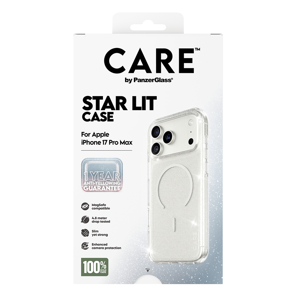 Διάφανη Θήκη CARE by Panzerglass Star Lit με White MagSafe για iPhone 17 Pro Max - 6