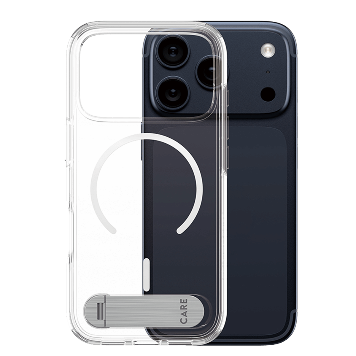 Διάφανη Θήκη CARE by Panzerglass Kickstand με White MagSafe για iPhone 17 Pro - 3