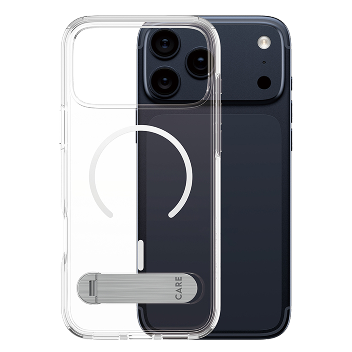 Διάφανη Θήκη CARE by Panzerglass Kickstand με White MagSafe για iPhone 17 Pro Max - 3