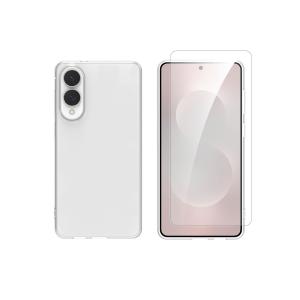 Διάφανη Θήκη + Γυαλί Προστασίας Οθόνης COSY για SAMSUNG Galaxy S25 Edge