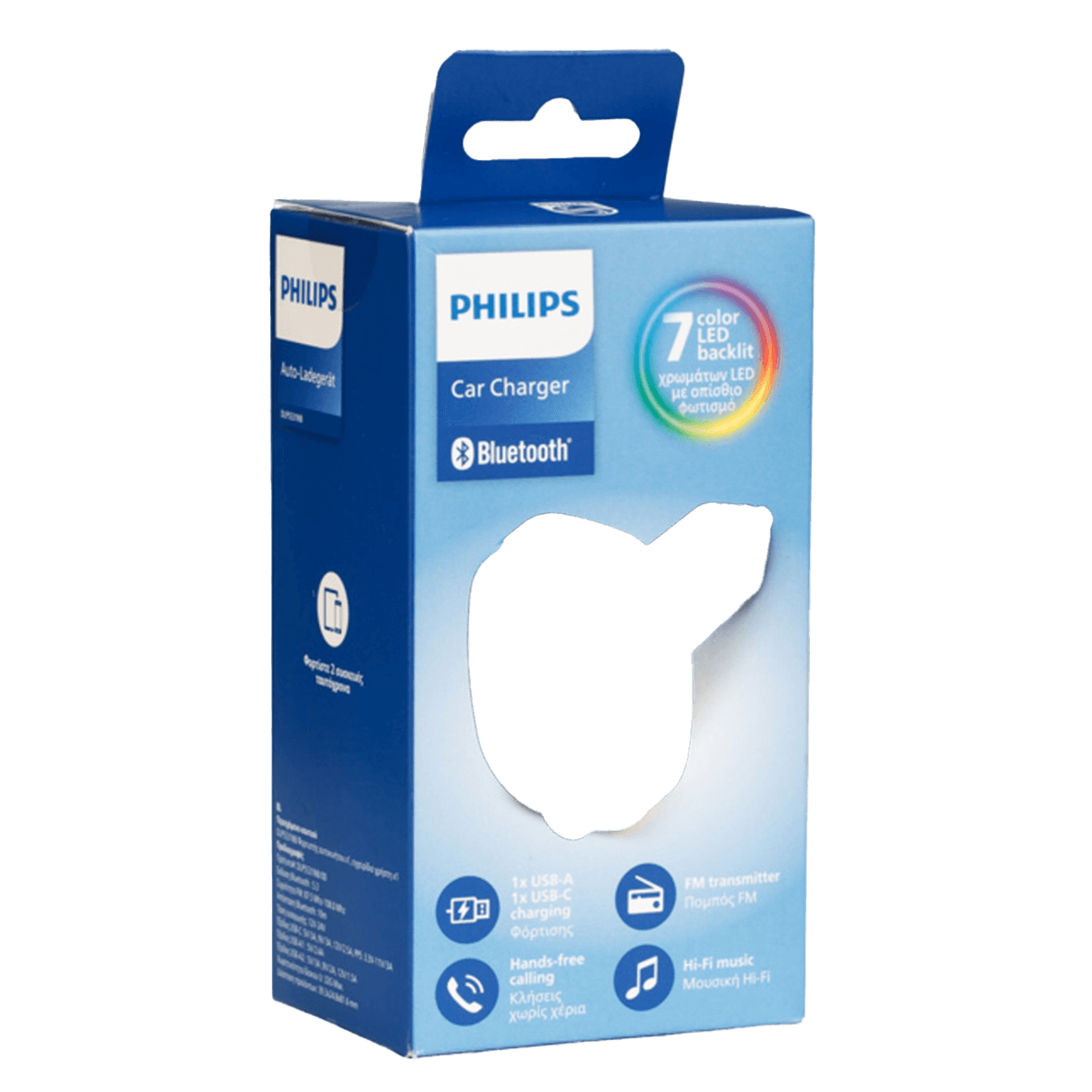 Φορτιστής Αυτοκινήτου PHILIPS Dual με Bluetooth FM Transmitter - 4
