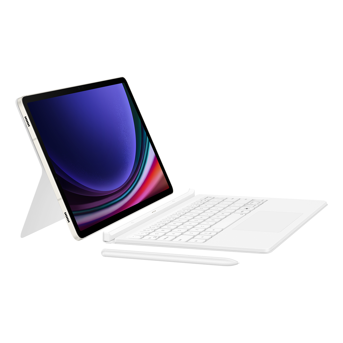 Θήκη Keyboard Cover SAMSUNG Galaxy Tab S9/ S9 FE/ S10 FE/ S10L Λευκή - 2