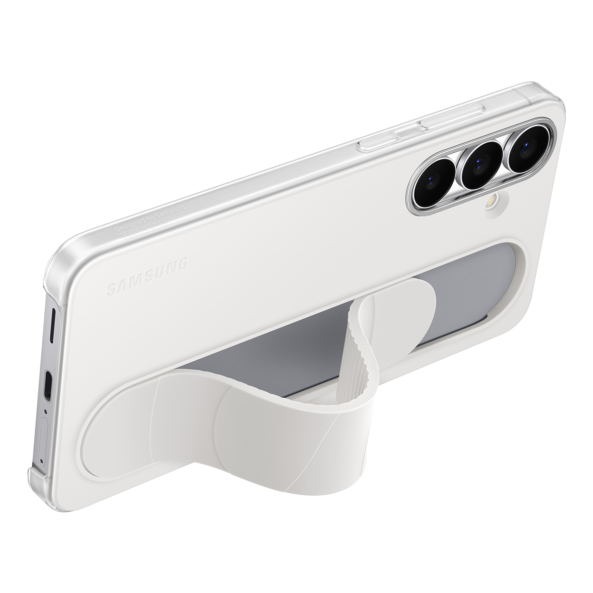 Θήκη Standing Cover SAMSUNG Galaxy S25 FE με Λουράκι White - 3