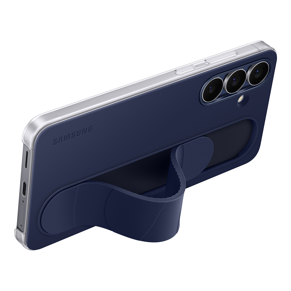 Θήκη Standing Cover SAMSUNG Galaxy S25 FE με Λουράκι Dark Blue - 3