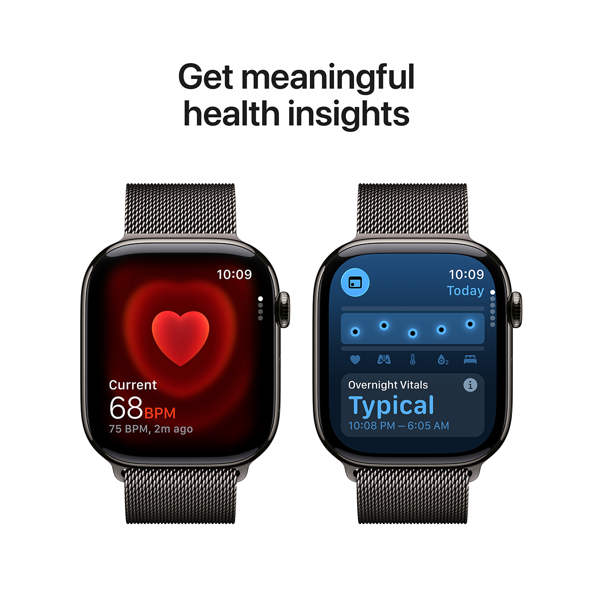 APPLE Watch Series 11 GPS + Cellular 42mm Slate Titanium Case with Slate Milanese Loop Medium/ Large Smartwatch - 5
