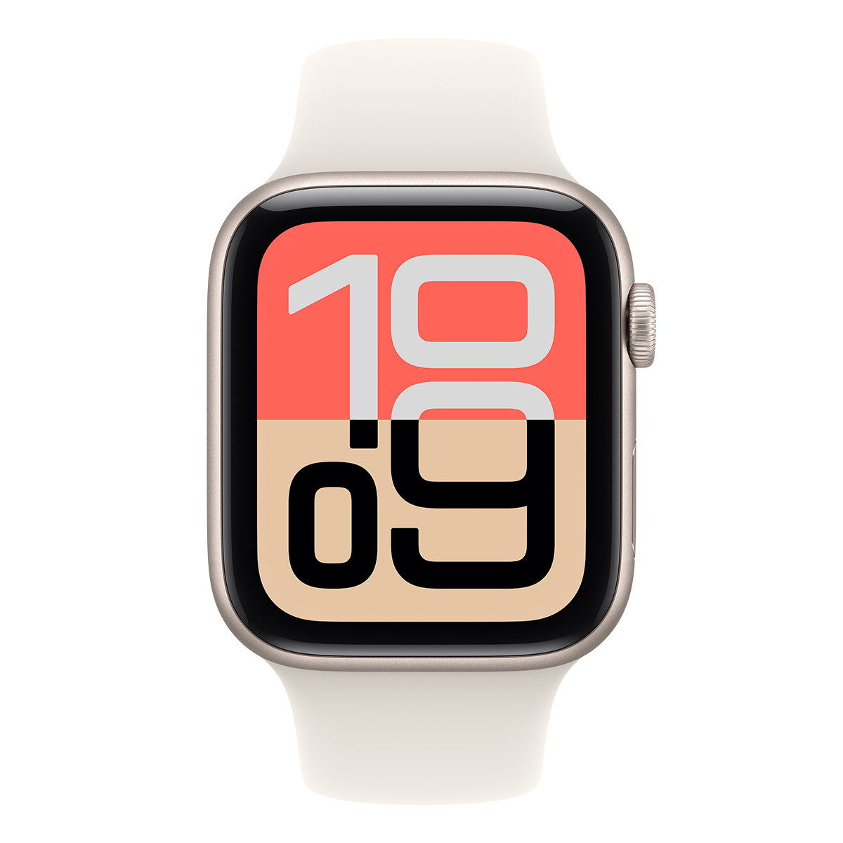 APPLE Watch Series SE 3 GPS 40mm Starlight Aluminum Case with Starlight Sport Band Small/ Medium Smartwatch - 2