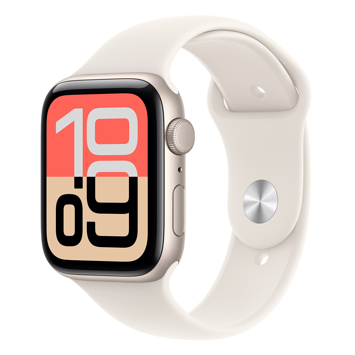 APPLE Watch Series SE 3 GPS 44mm Starlight Aluminum Case with Starlight Sport Band Small/ Medium Smartwatch