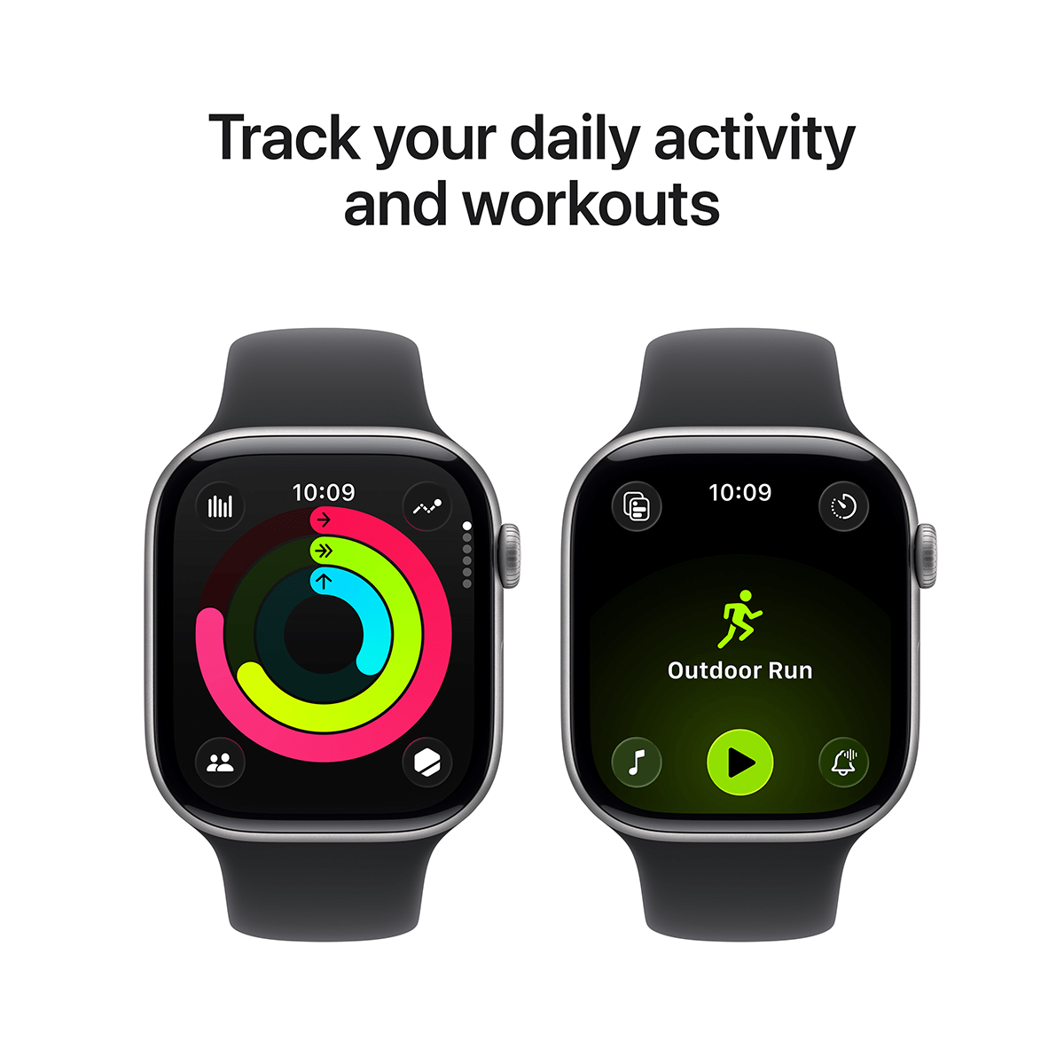 APPLE Watch Series 11 GPS 42mm Space Grey Aluminium Case with Black Sport Band Small/Medium Smartwatch - 4