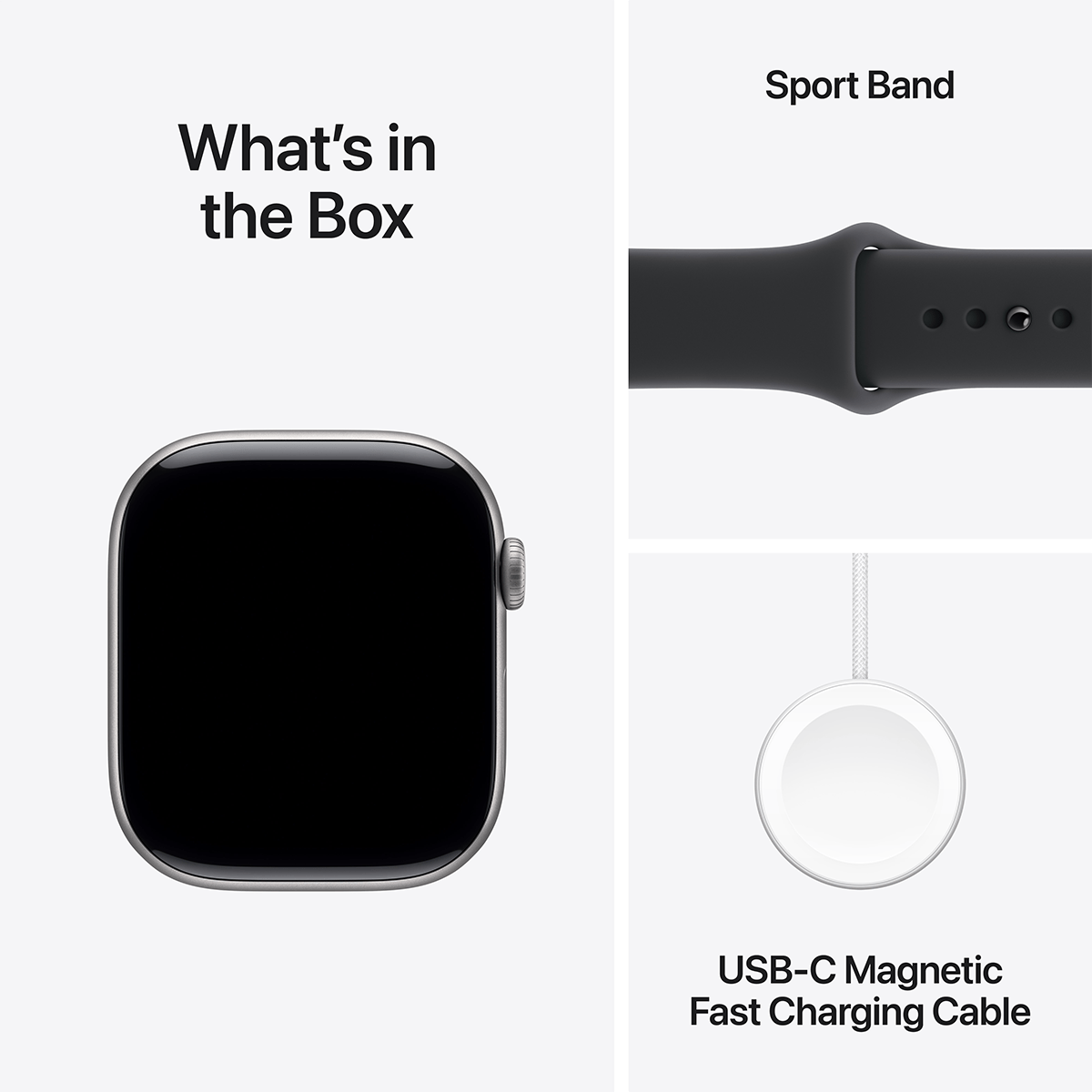APPLE Watch Series 11 GPS 42mm Space Grey Aluminium Case with Black Sport Band Small/Medium Smartwatch - 6