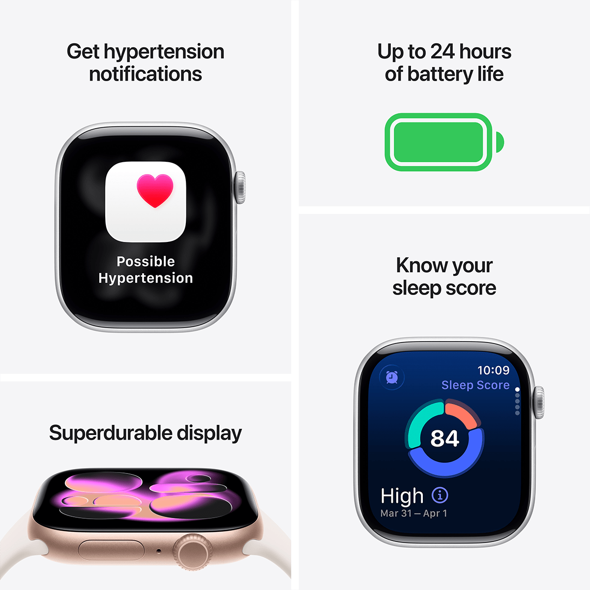APPLE Watch Series 11 GPS 42mm Space Grey Aluminium Case with Black Sport Band Medium/Large Smartwatch - 3