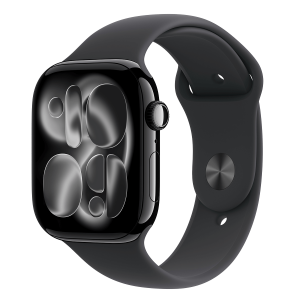 APPLE Watch Series 11 GPS 46mm Jet Black Aluminium Case with Black Sport Band Medium/ Large Smartwatch