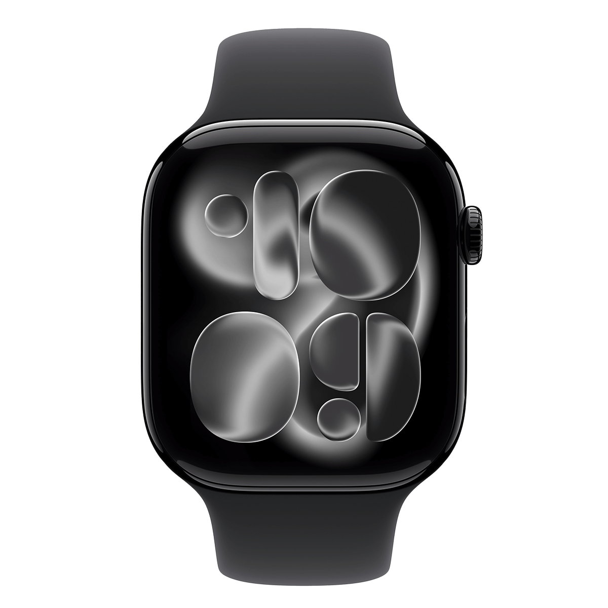 APPLE Watch Series 11 GPS + Cellular 42mm Jet Black Aluminium Case with Black Sport Band Medium/ Large Smartwatch - 2