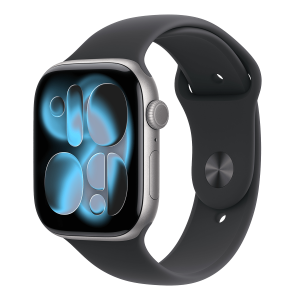 APPLE Watch Series 11 GPS + Cellular 42mm Space Gray Aluminum Case with Black Sport Band Small/ Medium Smartwatch