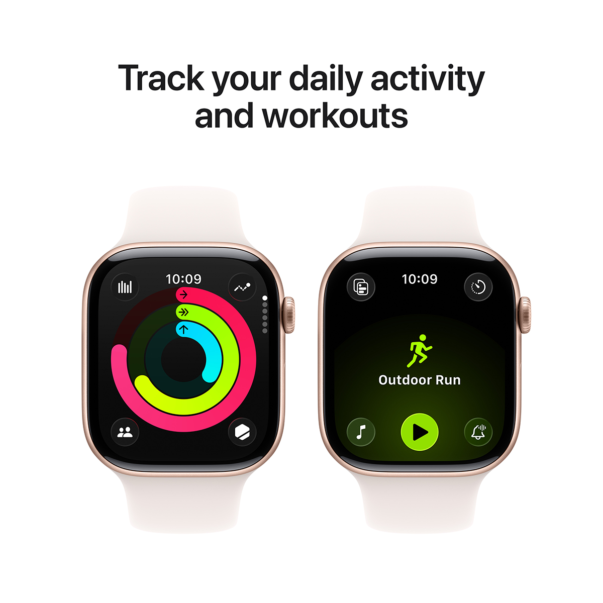 APPLE Watch Series 11 GPS + Cellular 42mm Rose Gold Aluminium Case with Light Blush Sport Band Small/ Medium Smartwatch - 4