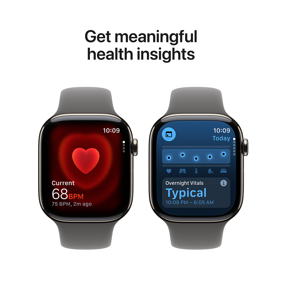 APPLE Watch Series 11 GPS + Cellular 42mm Natural Titanium Case with Stone Gray Sport Band Medium/ Large Smartwatch - 5