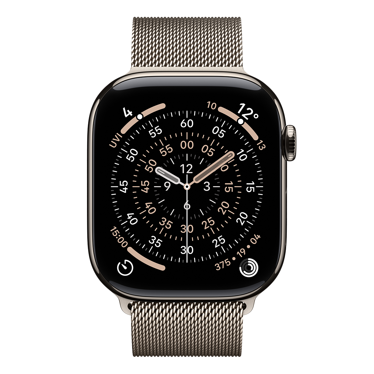 APPLE Watch Series 11 GPS + Cellular 42mm Natural Titanium Case with Natural Milanese Loop Medium/ Large Smartwatch - 2
