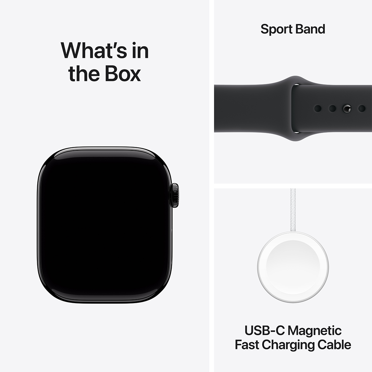 APPLE Watch Series 11 GPS + Cellular 42mm Slate Titanium Case With Black Sport Band Small/ Medium Smartwatch - 6