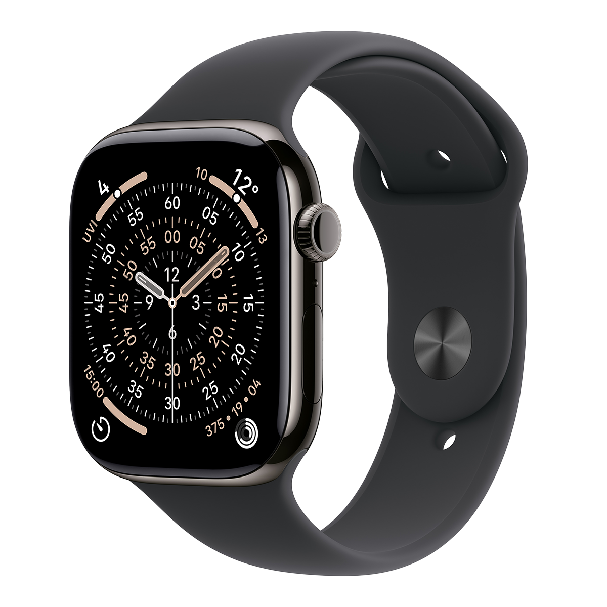 APPLE Watch Series 11 GPS + Cellular 42mm Slate Titanium Case With Black Sport Band Medium/ Large Smartwatch