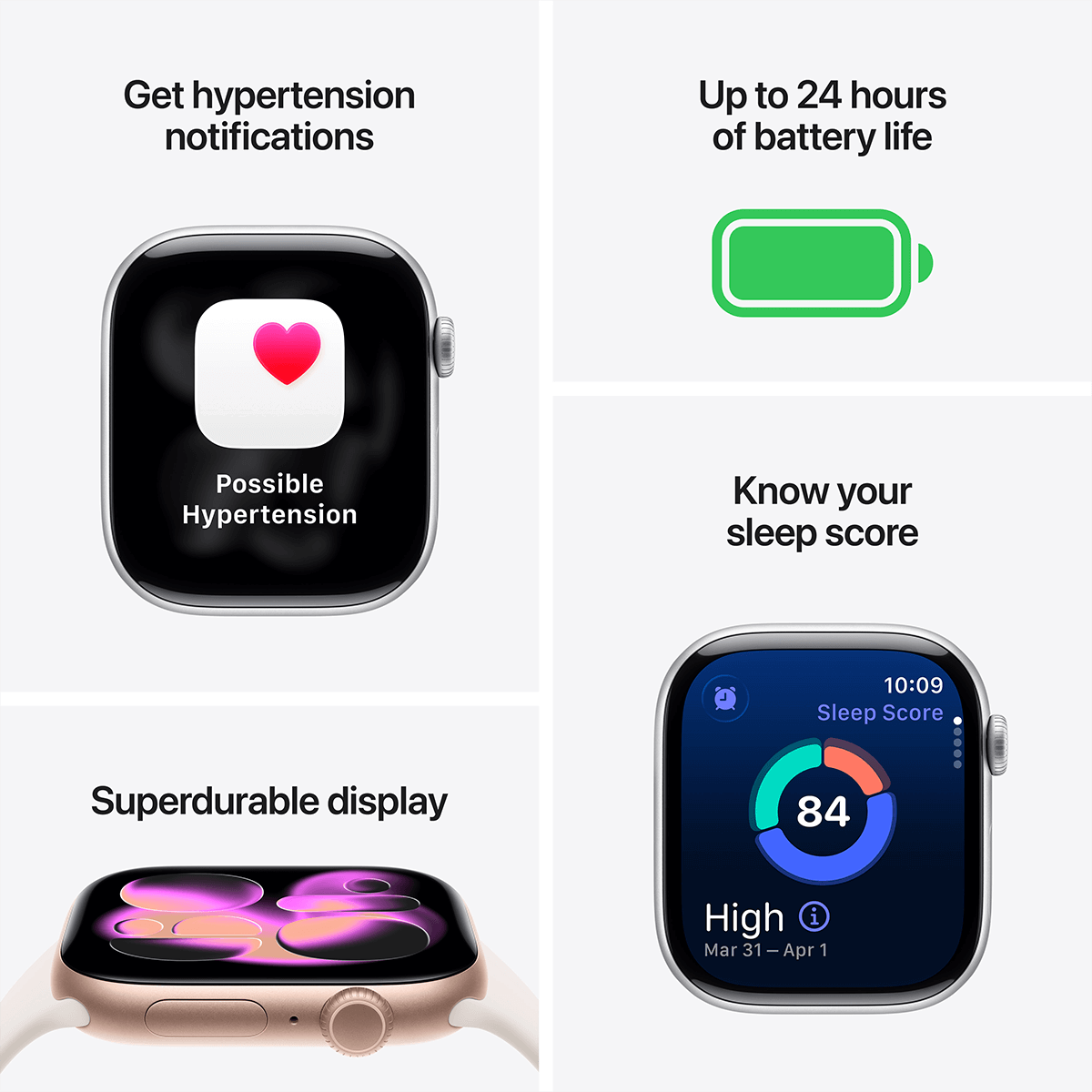 APPLE Watch Series 11 GPS + Cellular 46mm Jet Black Aluminium Case with Black Sport Band Small/ Medium Smartwatch - 3
