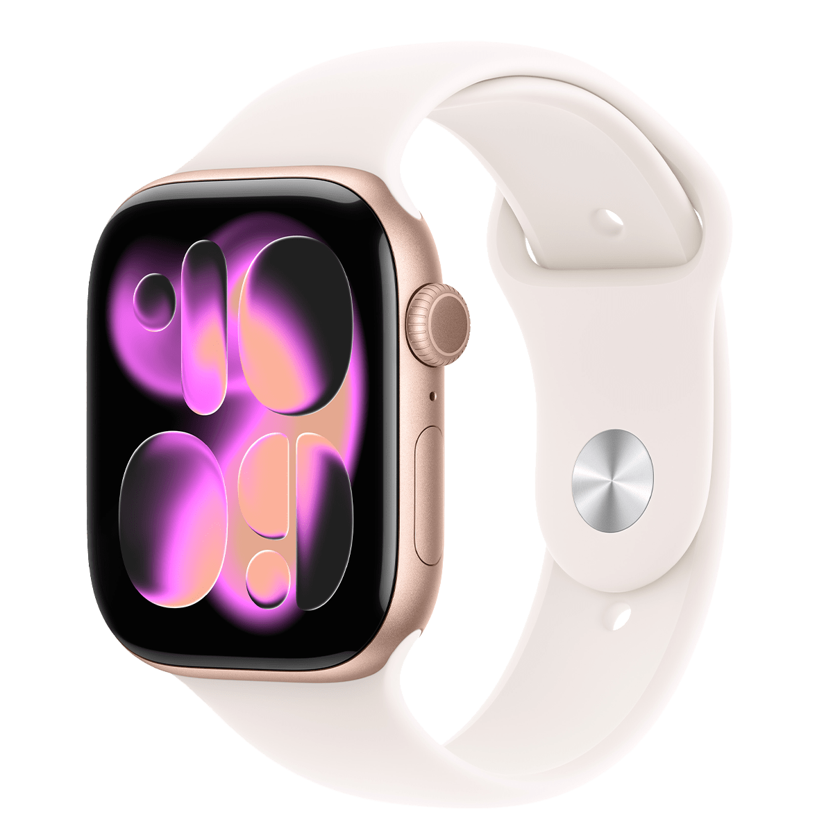 APPLE Watch Series 11 GPS + Cellular 46mm Rose Gold Aluminium Case with Light Blush Sport Band Medium/ Large Smartwatch