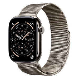 APPLE Watch Series 11 GPS + Cellular 46mm Natural Titanium Case with Natural Milanese Loop Small/ Medium Smartwatch