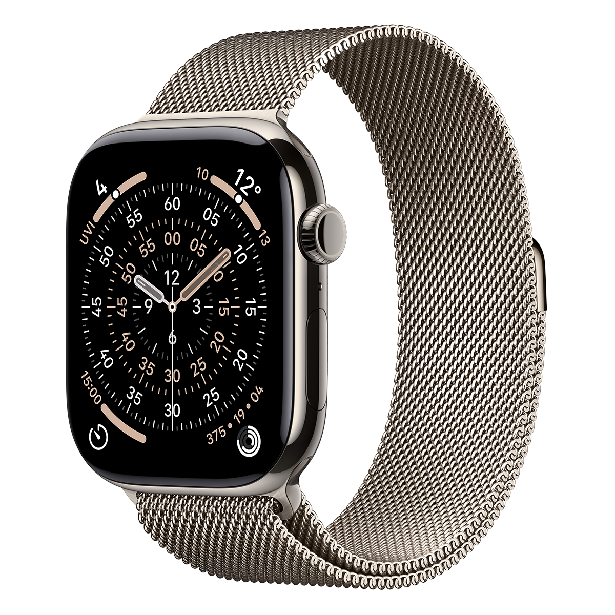 APPLE Watch Series 11 GPS + Cellular 46mm Natural Titanium Case with Natural Milanese Loop Medium/ Large Smartwatch