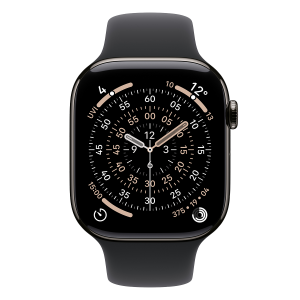 APPLE Watch Series 11 GPS + Cellular 46mm Slate Titanium Case With Black Sport Band Medium/ Large Smartwatch