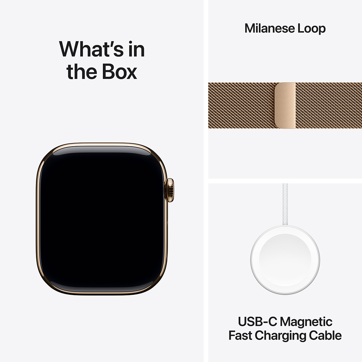 APPLE Watch Series 11 GPS + Cellular 46mm Gold Titanium Case with Gold Milanese Loop Medium/ Large Smartwatch - 6