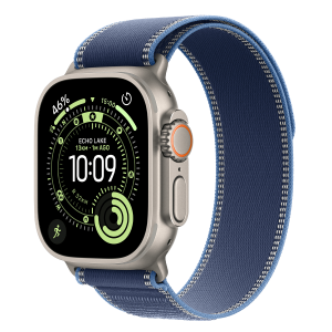 APPLE Watch Ultra 3 GPS + Cellular 49mm Natural Titanium with Blue/Bright Blue Trail Loop Small/Medium Smartwatch
