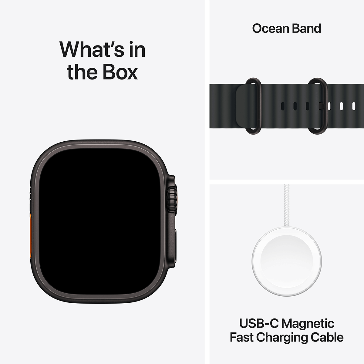 APPLE Watch Ultra 3 GPS + Cellular 49mm Black Titanium Case with Black Ocean Band Smartwatch - 6