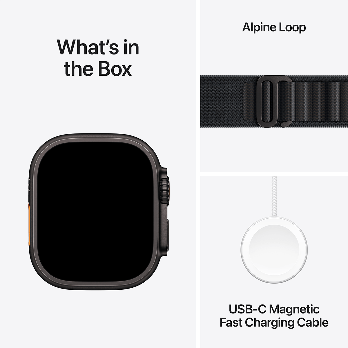 APPLE Watch Ultra 3 GPS + Cellular 49mm Black Titanium Case with Black Alpine Loop Medium Smartwatch - 6