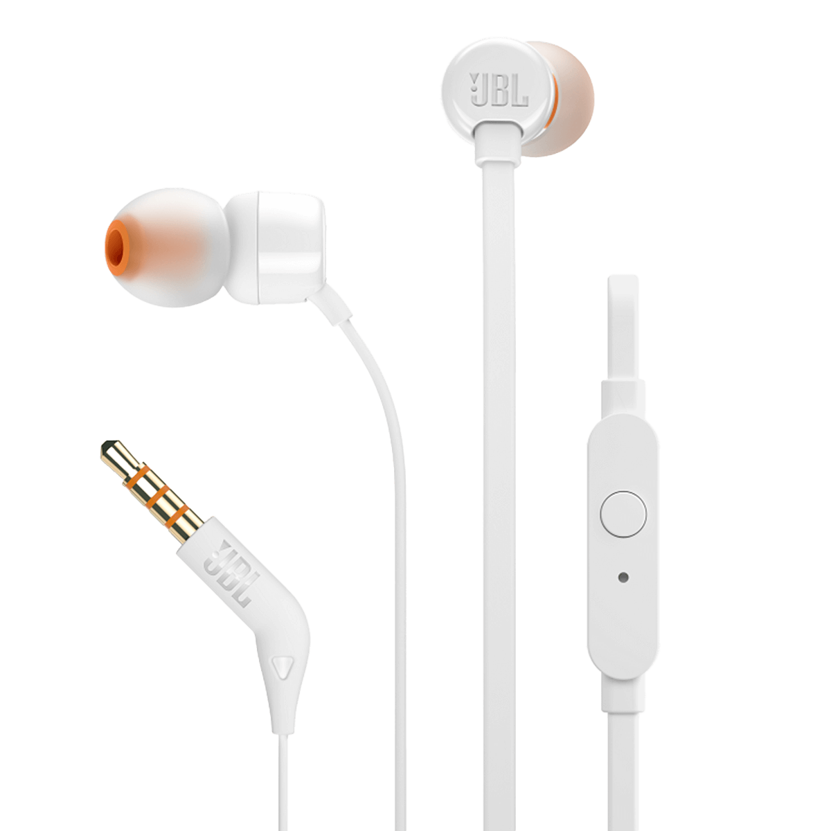 JBL handsfree ακουστικά T110Ε White