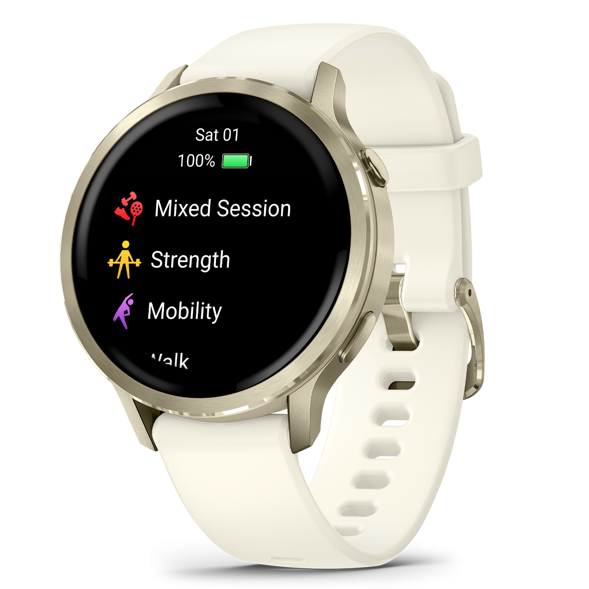 GARMIN Venu 4 41mm Lunar Gold with Bone Smartwatch - 3