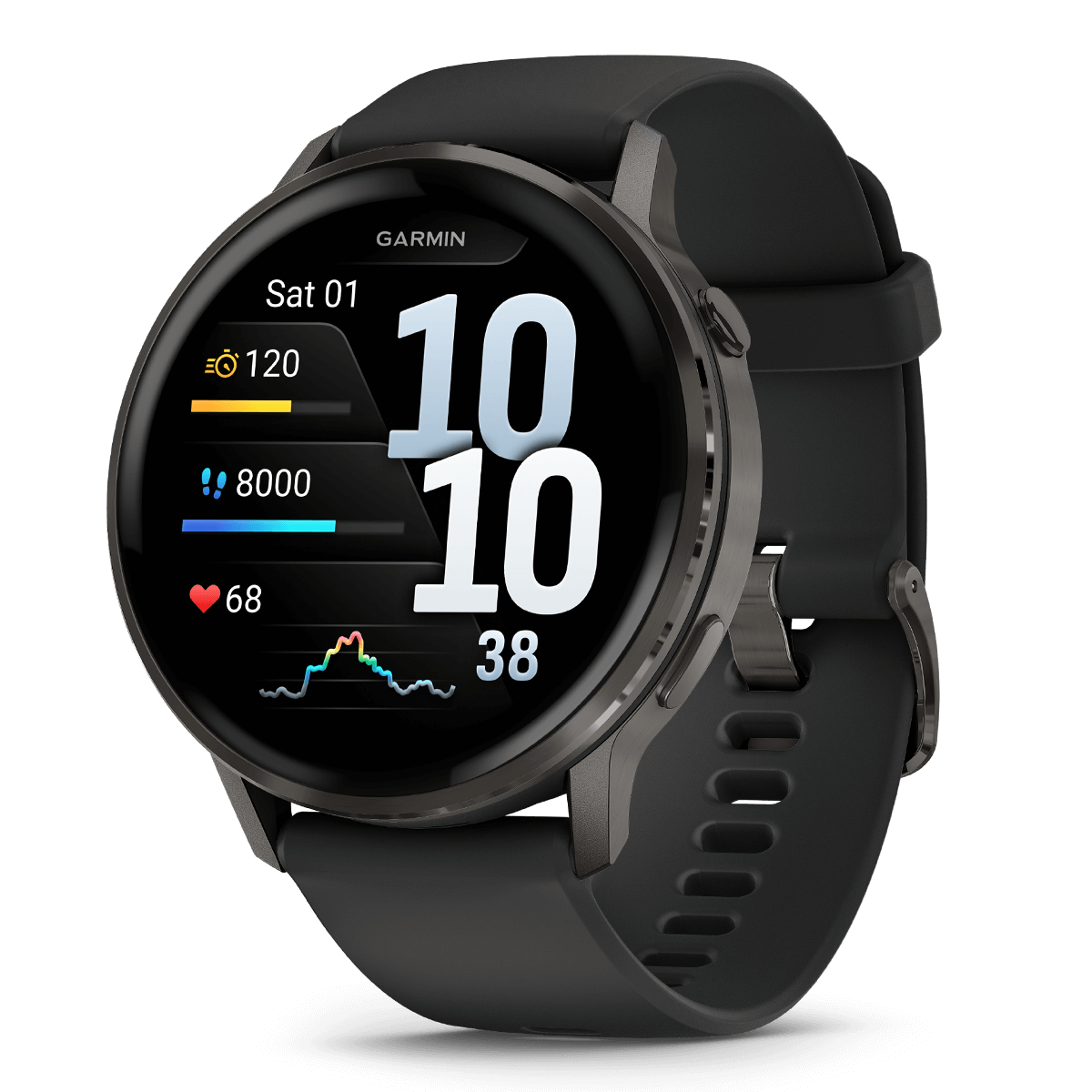 GARMIN Venu 4 45mm Slate with Black Smartwatch - 2
