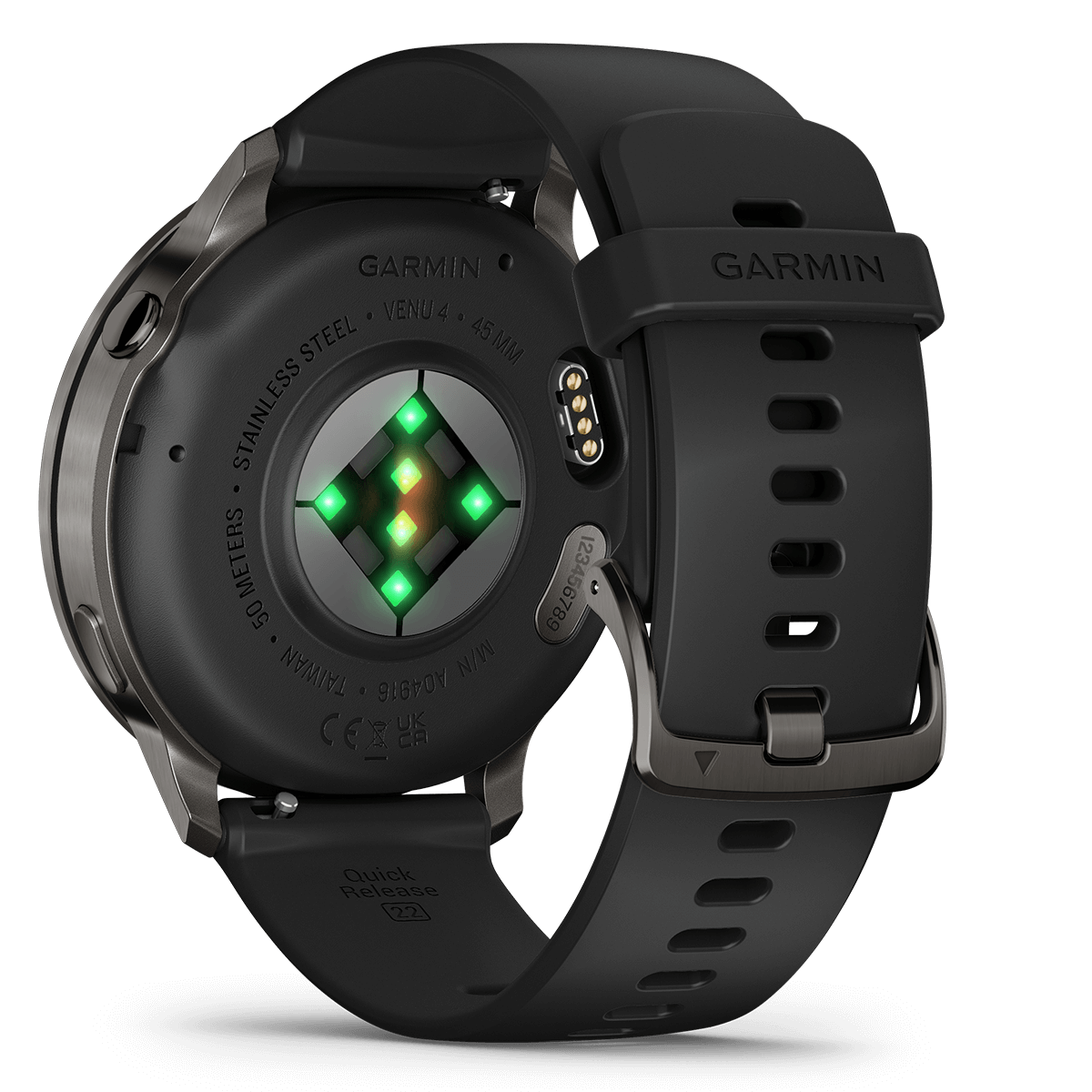 GARMIN Venu 4 45mm Slate with Black Smartwatch - 4