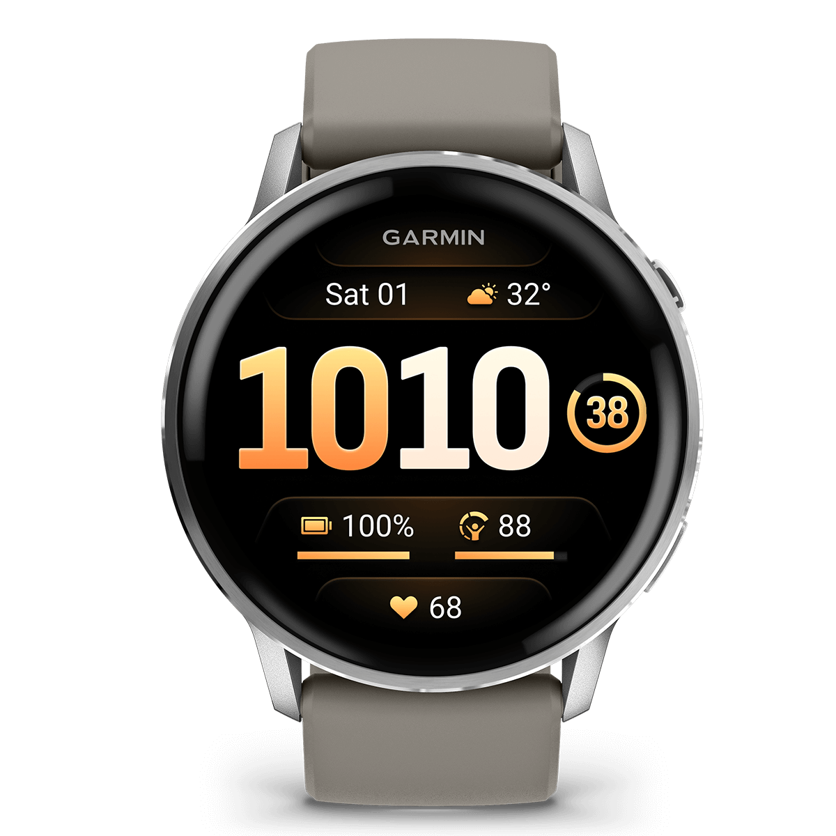 GARMIN Venu 4 45mm Silver with Silver Gray Smartwatch