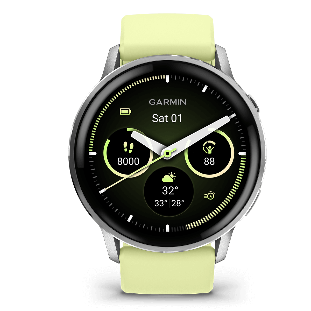 GARMIN Venu 4 45mm Silver with Citron Smartwatch