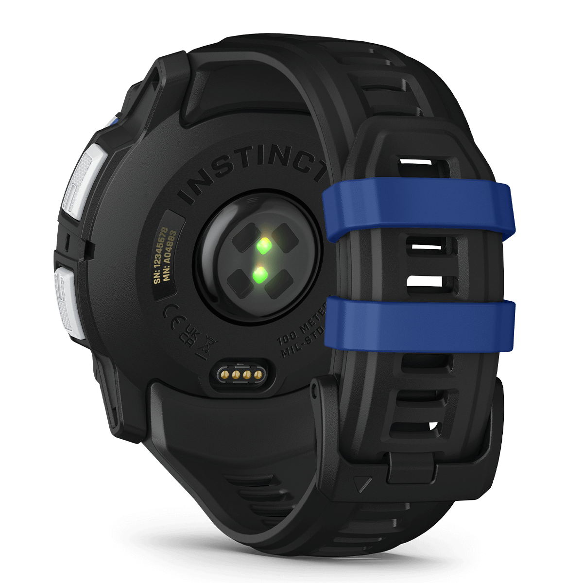 GARMIN Instinct 3 50mm SOLAR Whitestone with Black and Blue Limited Edition Smartwatch - 4